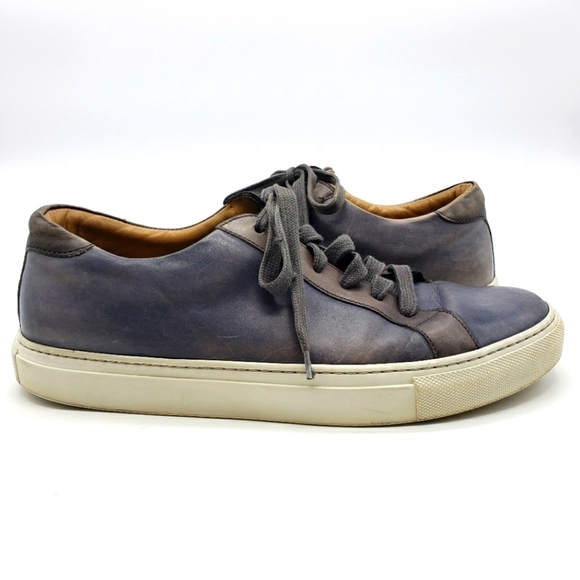 Ace Marks Other - Ace Marks lace up shoe Men US 9.5 blue gray leather upper leather lining sneaker